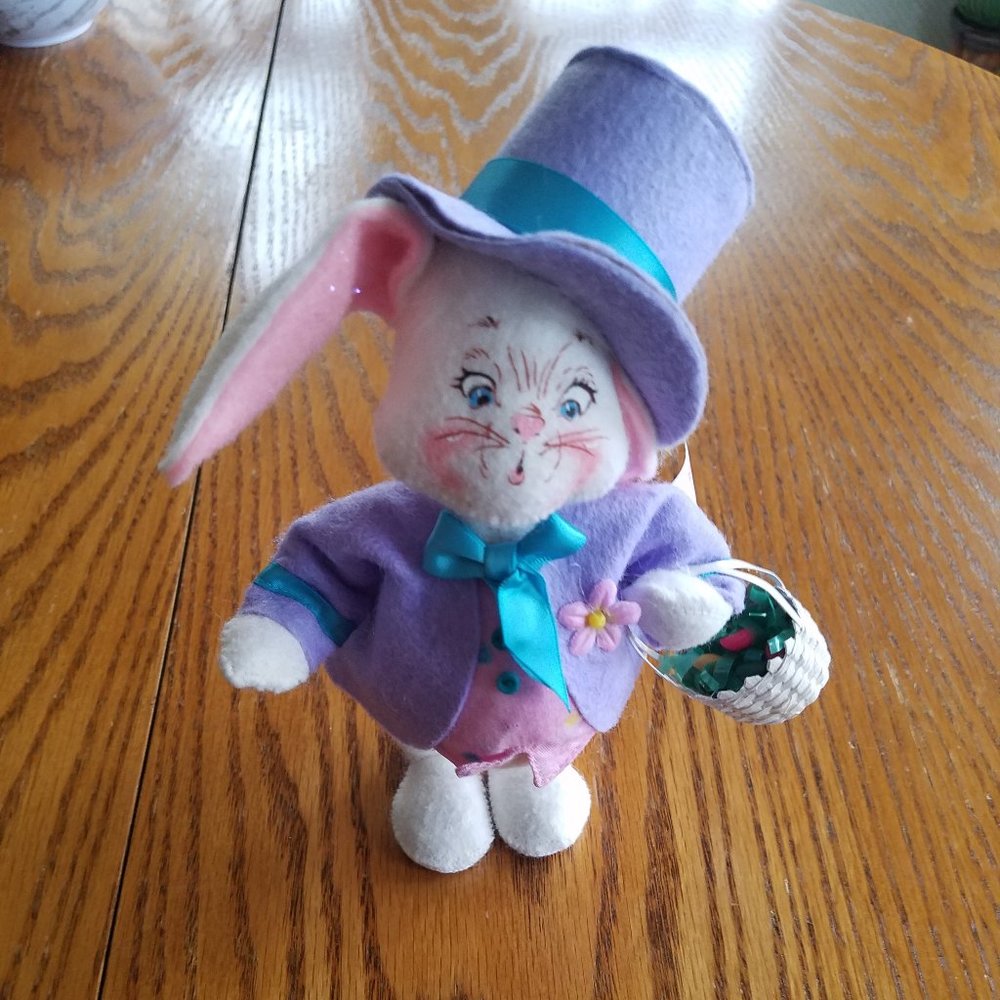 ANNALEE 2004 SPRING/EASTER BUNNY -6' '-COLLECTIBLE FIGURINE-WHIMSICAL-COTTAGECOR
